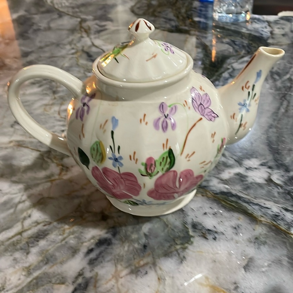 Blue Ridge pottery teapot, perfect condition
